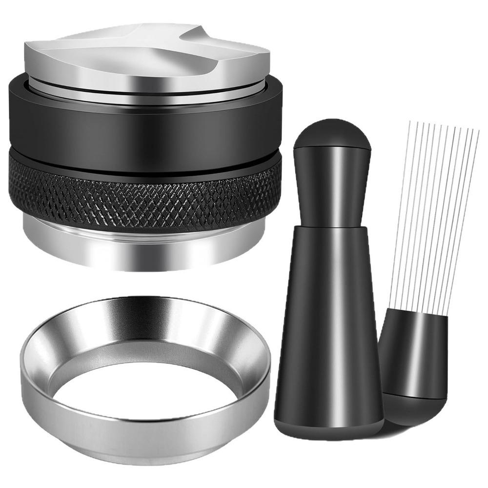 Stainless Steel Base Espresso Accessories Kit Dosing Funnel Coffee Distributor Kitchen Use 53 mm чорний
Stainless Steel Base Espresso Accessories Kit Dosing Funnel Coffee Distributor Kitchen Use 53 mm чорний