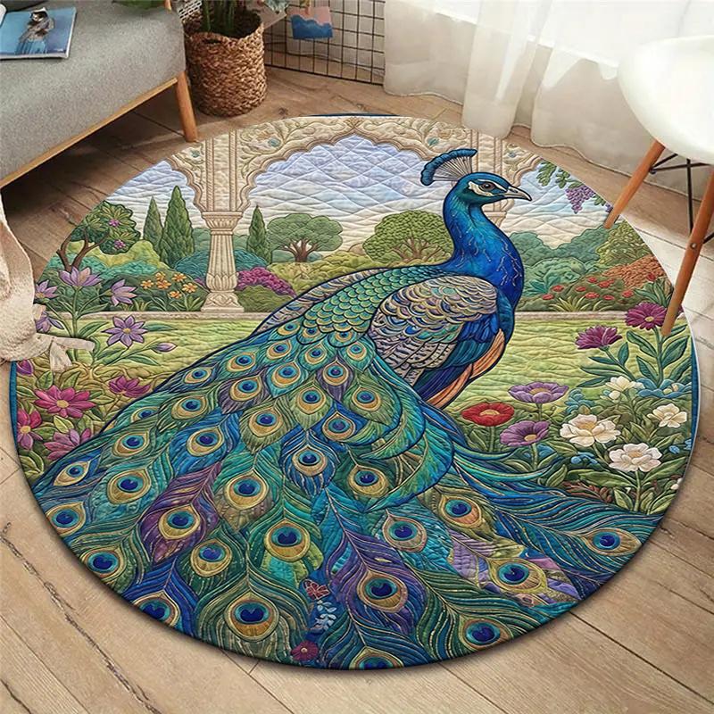 Peacock griffin wolf pack dinosaur Round Area Rug,Carpet Rug for Living Room Bedroom Sofa Playroom Decor,Non-slip Floor Mat 80cmx80cm
Peacock griffin wolf pack dinosaur Round Area Rug,Carpet Rug for Living Room Bedroom Sofa Playroom Decor,Non-slip Floor Mat 80cmx80cm