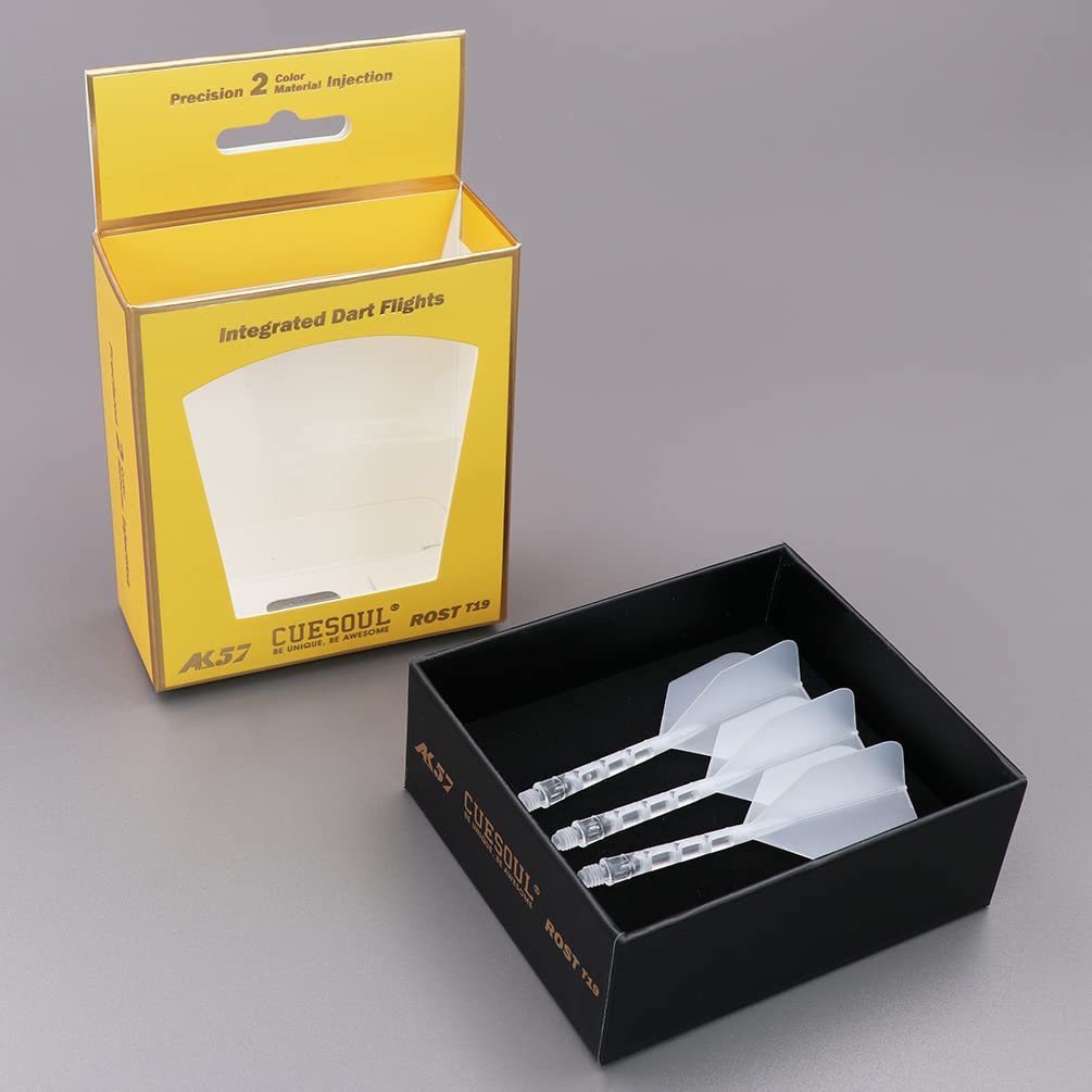 CUESOUL ROST T19 Shaft Integrated Flight Big Wing Clear Flight Clear L Set of 3 Shape, Two-Tone Color, + Shaft, Size, (CS-AK579-7L)
CUESOUL ROST T19 Shaft Integrated Flight Big Wing Clear Flight Clear L Set of 3 Shape, Two-Tone Color, + Shaft, Size, (CS-AK579-7L)