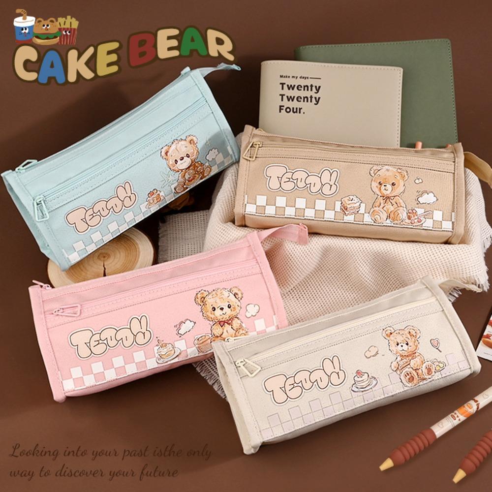 Large Capacity Cake Bear Pencil Cases Cute Cartoon Stationery Box Teddy Bear Pencil Bag Students хаки
Large Capacity Cake Bear Pencil Cases Cute Cartoon Stationery Box Teddy Bear Pencil Bag Students хаки