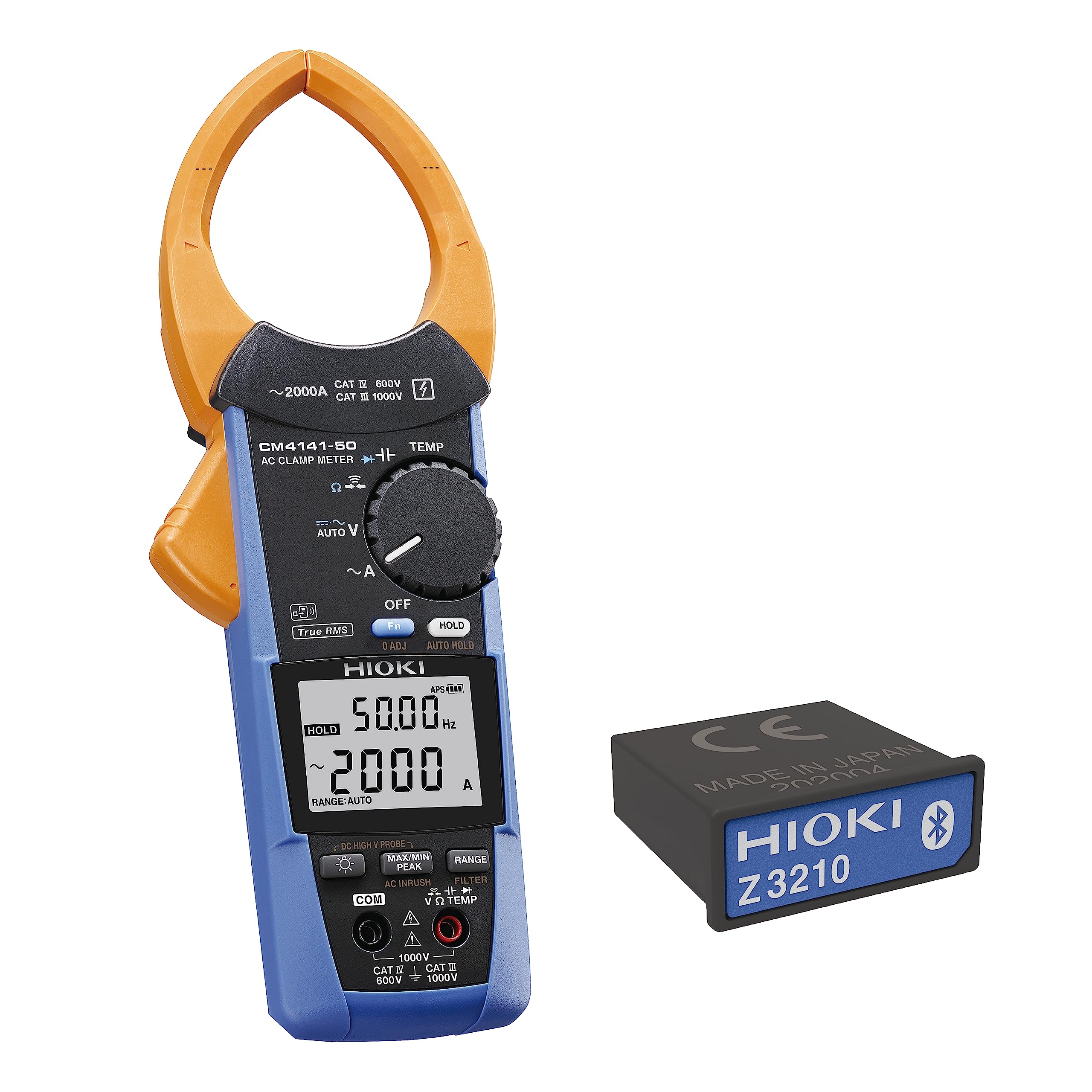 HIOKI AC Clamp Meter Wireless Adapter Z3210 Set AC 2000A True RMS Made in Japan Dustproof Waterproof AC Current AC Voltage DC Voltage Carrying Case
HIOKI AC Clamp Meter Wireless Adapter Z3210 Set AC 2000A True RMS Made in Japan Dustproof Waterproof AC Current AC Voltage DC Voltage Carrying Case