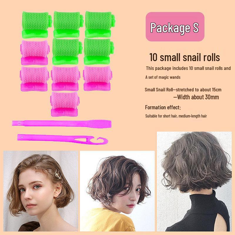 Snail Curl Plastic Hair Curler: Sleep-Friendly, No-Damage Water Wave Perm Rod for Lazy Hair Styling.
Snail Curl Plastic Hair Curler: Sleep-Friendly, No-Damage Water Wave Perm Rod for Lazy Hair Styling.