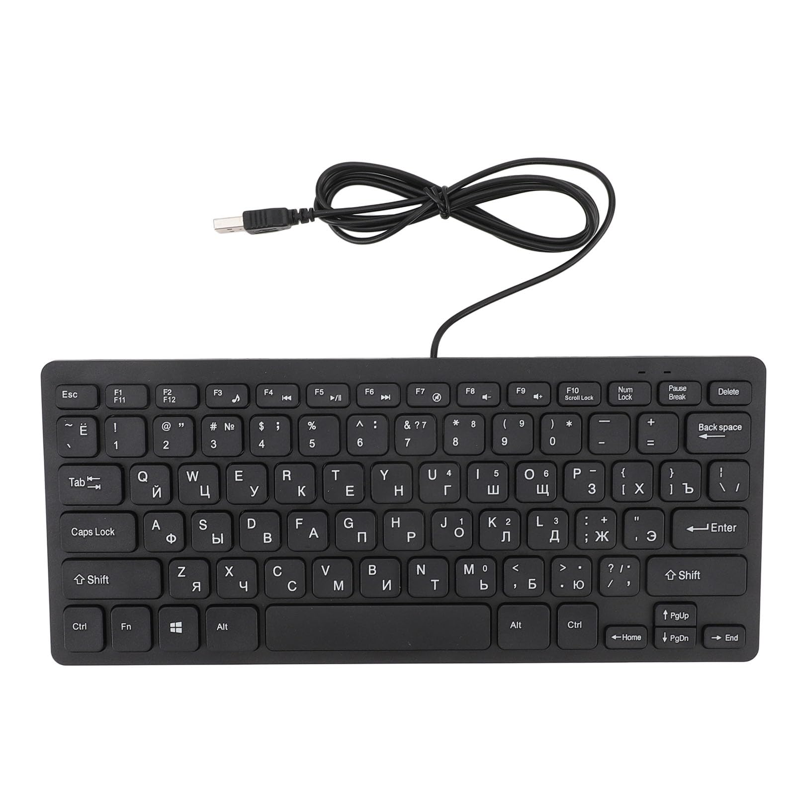 Language QWERTY Layout USB Wired Compact Keyboard Ultra Slim Ergonomic Button Keyboard for Computer Desktop PC Keyboard, (Russia)
Language QWERTY Layout USB Wired Compact Keyboard Ultra Slim Ergonomic Button Keyboard for Computer Desktop PC Keyboard, (Russia)