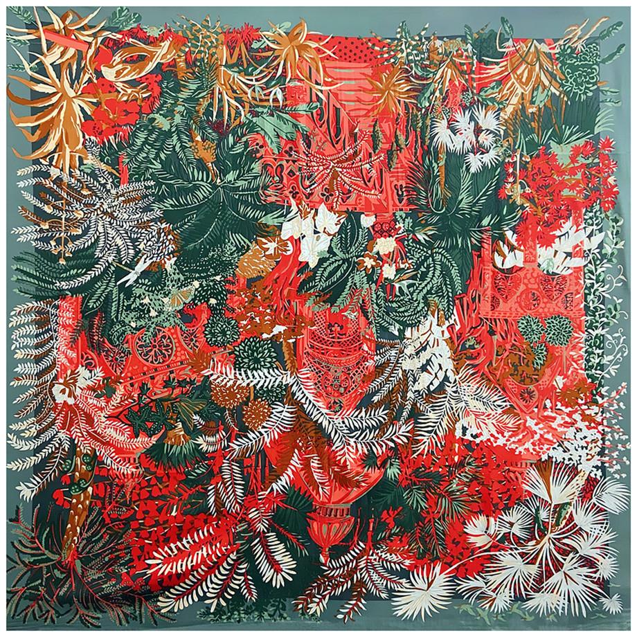 130cm Jungle Luxury Brand Big Square Scarf New Design Twill Silk Scarf Women Kerchief Scarves For Ladies Fashion Shawl Echarpe
130cm Jungle Luxury Brand Big Square Scarf New Design Twill Silk Scarf Women Kerchief Scarves For Ladies Fashion Shawl Echarpe