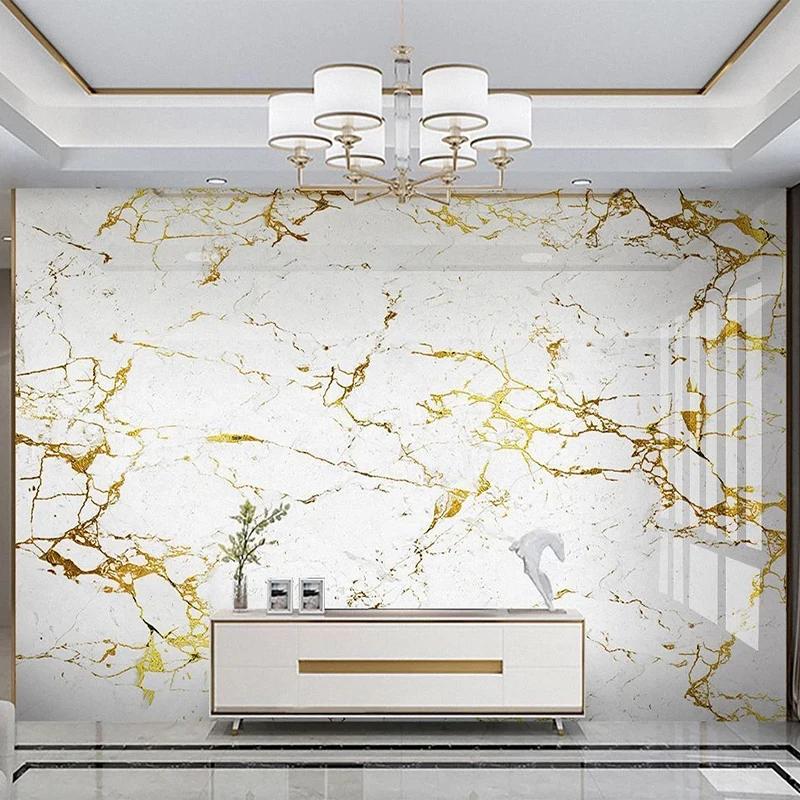 Mural Modern 3D Gold Marble Wallpaper Abstract Art Wall Sticker Living Room Bedroom TV Decor Wall Papers 200 cm(W) x 140 cm(H)
Mural Modern 3D Gold Marble Wallpaper Abstract Art Wall Sticker Living Room Bedroom TV Decor Wall Papers 200 cm(W) x 140 cm(H)