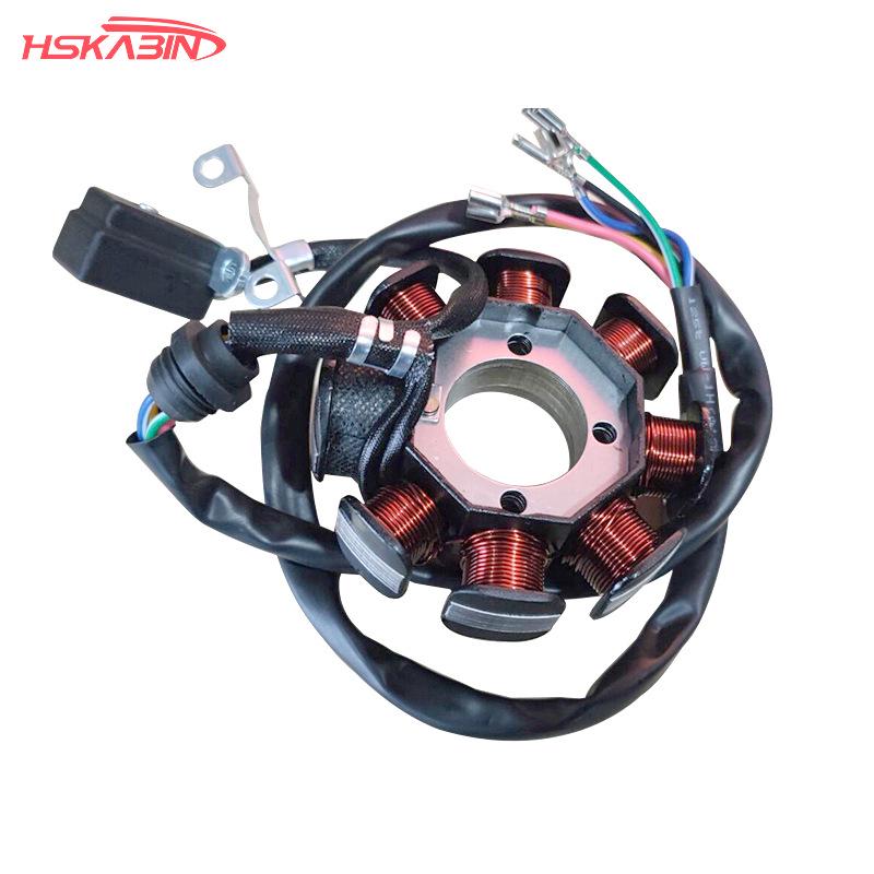 Eight-Pole Stator Coil for Off-road Motorcycles & ATVs (CG125-8, 150CC, 250CC) Single Cylinder
Eight-Pole Stator Coil for Off-road Motorcycles & ATVs (CG125-8, 150CC, 250CC) Single Cylinder