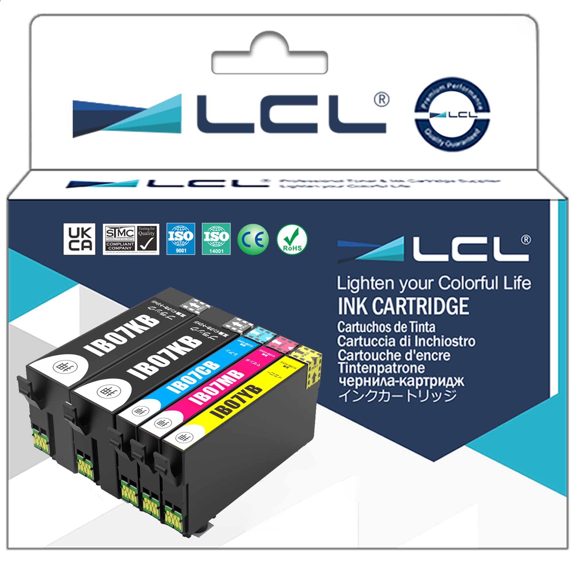 LCL для Epson IB07CL4A IB07CL4B IB07KB Pigment Increase Packs 2 чорний блакитний пурпурний Сумісний чорнильний картридж Сумісний (5 жовтий) моделі чорний
LCL для Epson IB07CL4A IB07CL4B IB07KB Pigment Increase Packs 2 чорний блакитний пурпурний Сумісний чорнильний картридж Сумісний (5 жовтий) моделі чорний