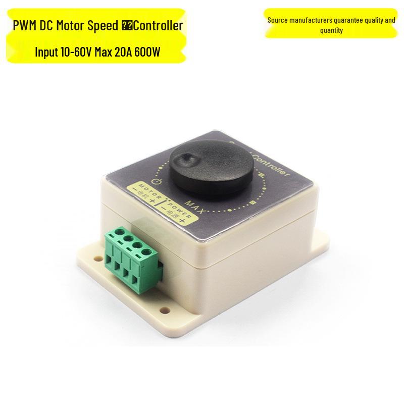 DC10-60V 20A 600W High-Power Brushed DC Motor PWM Speed Controller
DC10-60V 20A 600W High-Power Brushed DC Motor PWM Speed Controller