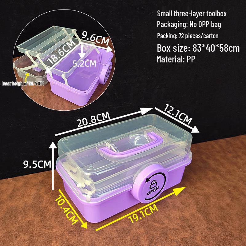 Compact Three-Tier Clear Storage Box with Handle for Medicine, Toys, and Desktop Organization
Compact Three-Tier Clear Storage Box with Handle for Medicine, Toys, and Desktop Organization