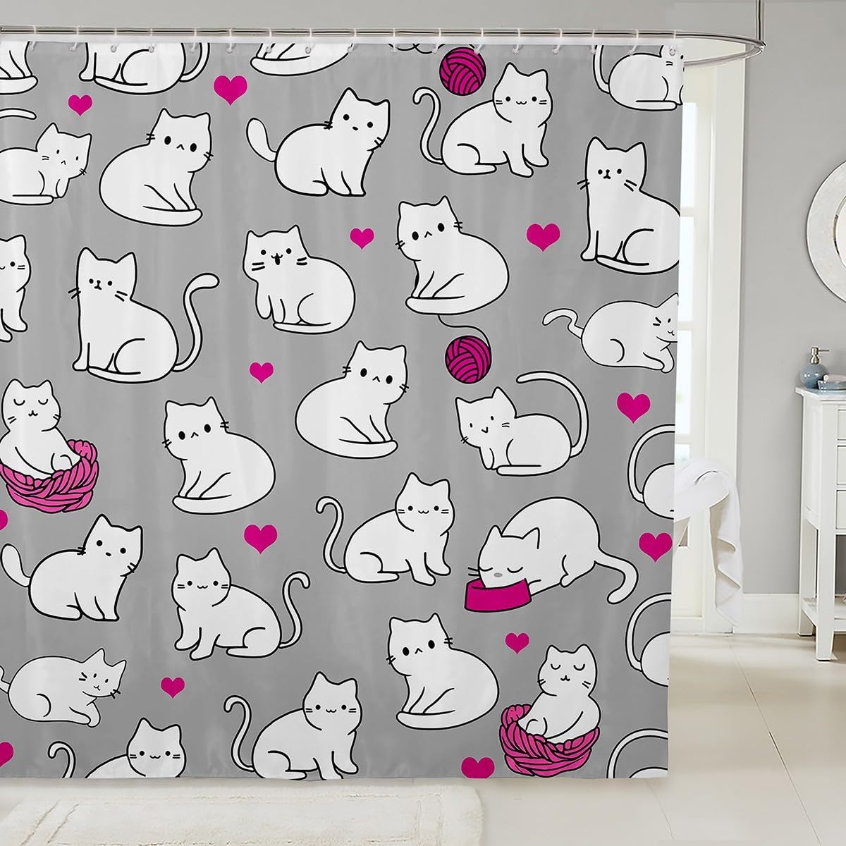 Animal Bathroom Curtain For Girls Boys Cute Puppy Bath Curtain, Dog Paw Bathtub Decor Chic Flowers Shower Accessories, Cute Pet W60H190(CM)-1 Pcs
Animal Bathroom Curtain For Girls Boys Cute Puppy Bath Curtain, Dog Paw Bathtub Decor Chic Flowers Shower Accessories, Cute Pet W60H190(CM)-1 Pcs