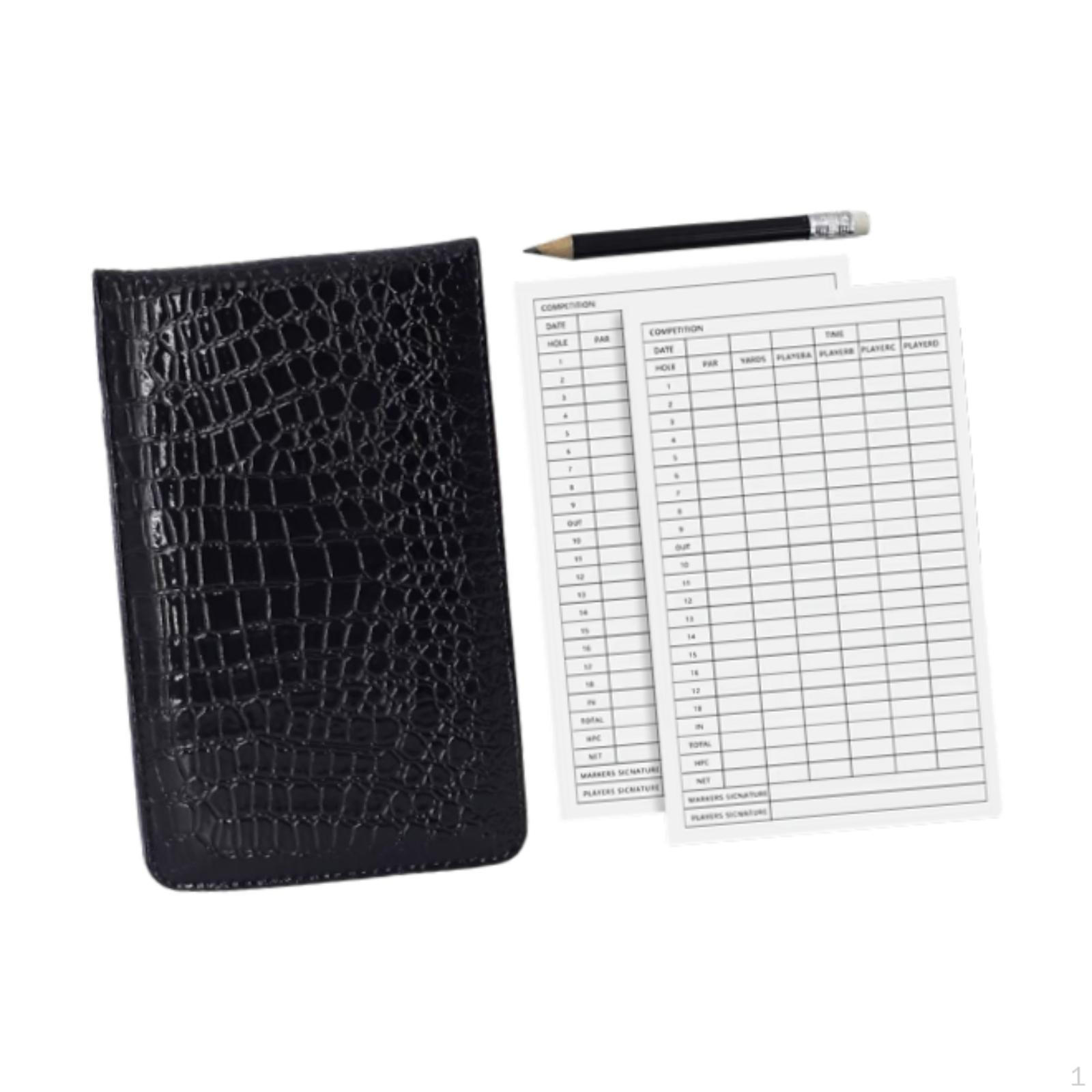Держатель для карточек для гольфа, легкая книга из искусственной кожи чёрный
Держатель для карточек для гольфа, легкая книга из искусственной кожи чёрный