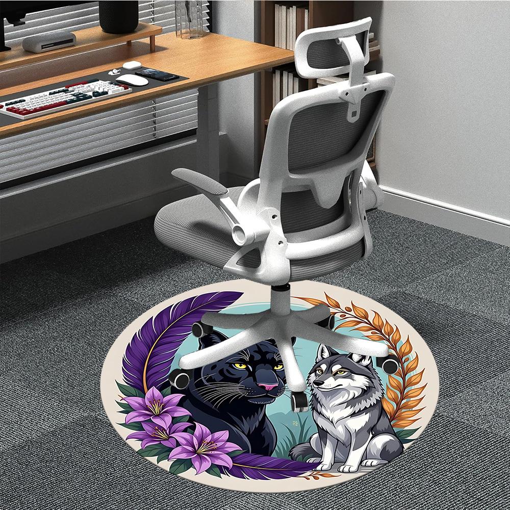 1pc Panther Wolf Office Round Rug, Non-slip, Soft and Durable Office Rug for Interior Decoration, Perfect for Office,Decoration yy260204004 80cm by 80cm
1pc Panther Wolf Office Round Rug, Non-slip, Soft and Durable Office Rug for Interior Decoration, Perfect for Office,Decoration yy260204004 80cm by 80cm
