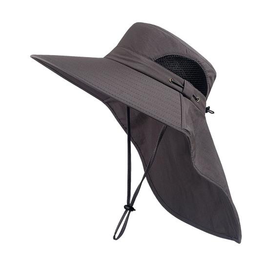 Mountaineering Sun Hat with Adjustable Windproof Rope Breathable Mesh Wide Brim темно-серого
Mountaineering Sun Hat with Adjustable Windproof Rope Breathable Mesh Wide Brim темно-серого