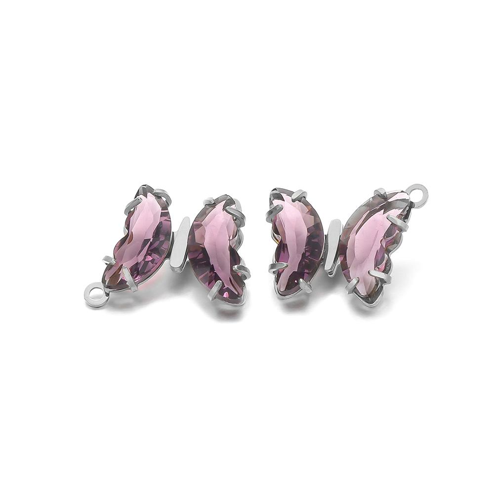 5pcs Stainless Steel Transparent Crystal Glass Butterfly Charms for DIY Jewelry Exquisite Necklace Findings Earrings Making
5pcs Stainless Steel Transparent Crystal Glass Butterfly Charms for DIY Jewelry Exquisite Necklace Findings Earrings Making