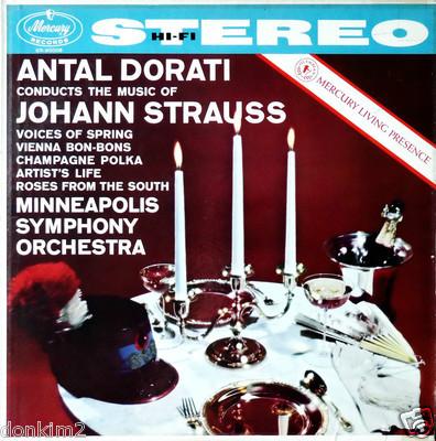 LP Record ANTAL DORATI, JOHANN STRAUSS JR., M - Antal Dorati Conducts The Music Of SR90008 Mercury, Mercur 1958 US Classical Used
LP Record ANTAL DORATI, JOHANN STRAUSS JR., M - Antal Dorati Conducts The Music Of SR90008 Mercury, Mercur 1958 US Classical Used