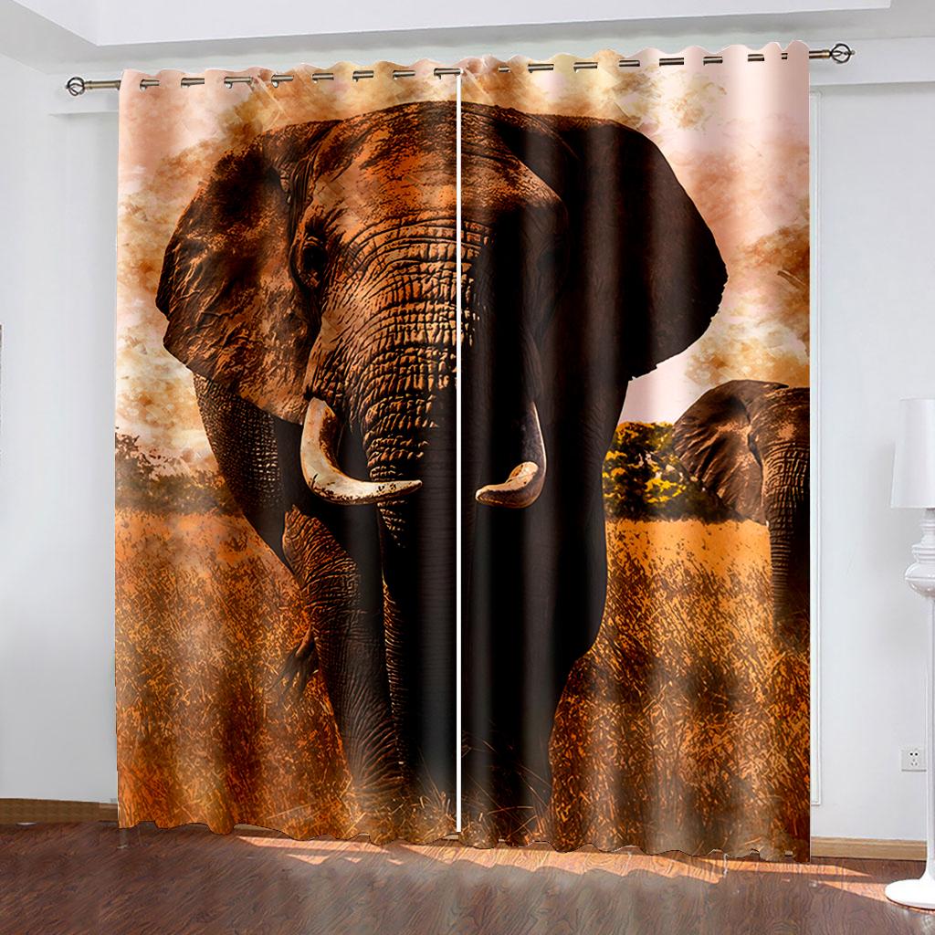 Тканые шторы с принтом слона, две независимые шторы слева и справа, затемняющие шторы для спальни 132cmx160cm
Тканые шторы с принтом слона, две независимые шторы слева и справа, затемняющие шторы для спальни 132cmx160cm