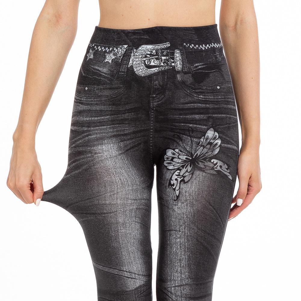 Chic Butterfly Print Faux Denim Butt-Lifting Leggings for Women S чорний
Chic Butterfly Print Faux Denim Butt-Lifting Leggings for Women S чорний