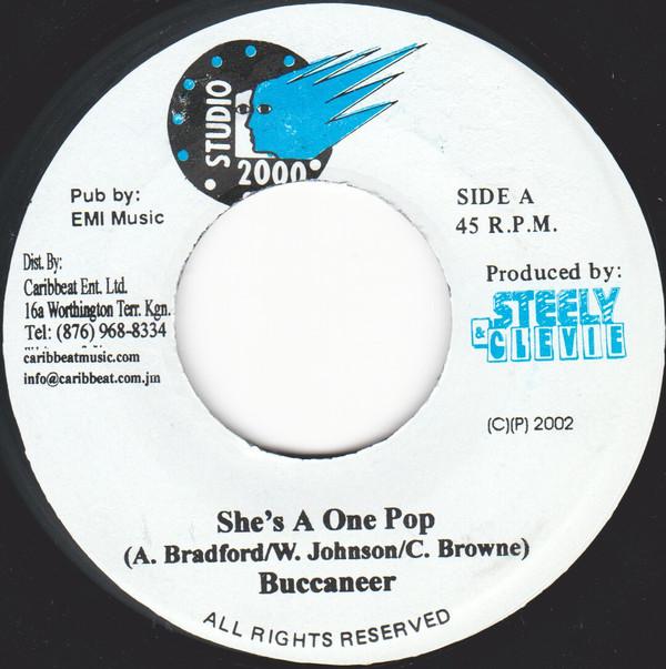 7inch Record BUCCANEER - She s A One Pop NONE Studio 2000 2002 Jamaica Reggae, Ska & Dub Used
7inch Record BUCCANEER - She s A One Pop NONE Studio 2000 2002 Jamaica Reggae, Ska & Dub Used