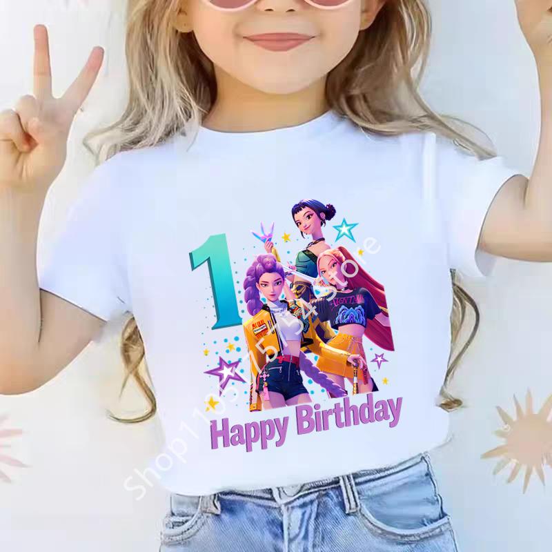 Новая детская K-POP футболка с принтом персонажа Охотник на демонов и цифрой на день рождения, топ с коротким рукавом для девочек 100
Новая детская K-POP футболка с принтом персонажа Охотник на демонов и цифрой на день рождения, топ с коротким рукавом для девочек 100