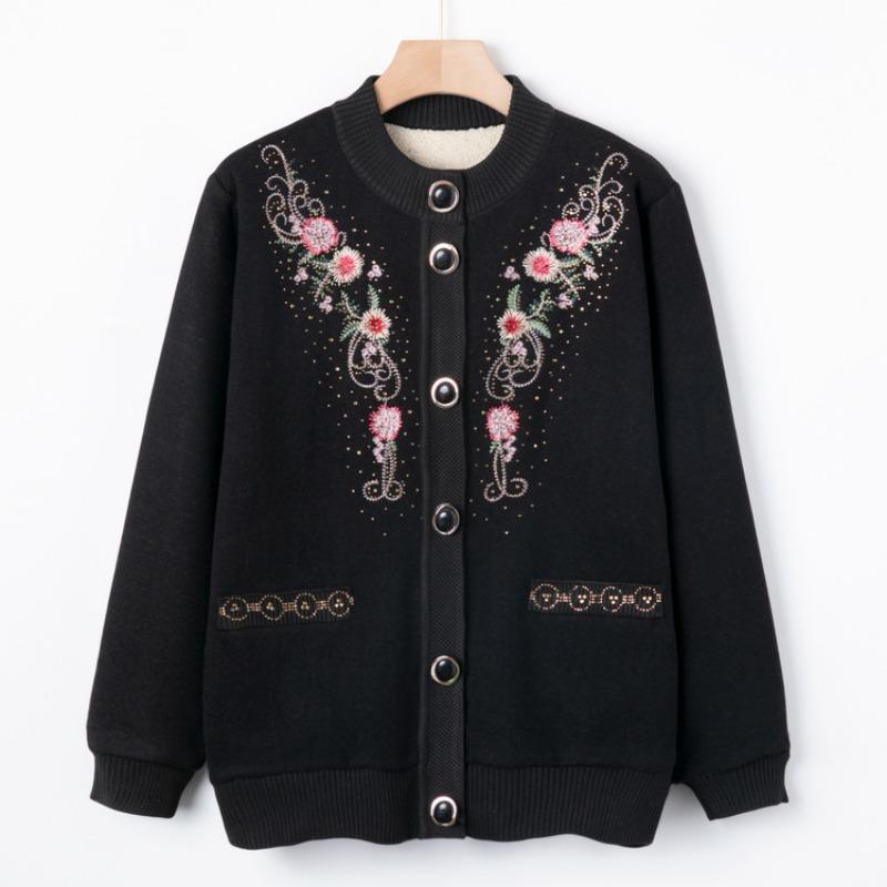 Пожилой и старый осенне-зимний вышитый свитер бабушка флис утолщенный вязаный свитер куртка год 0 мать осенний топ 3XL (120-67.5 kg recommended) чёрный
Пожилой и старый осенне-зимний вышитый свитер бабушка флис утолщенный вязаный свитер куртка год 0 мать осенний топ 3XL (120-67.5 kg recommended) чёрный