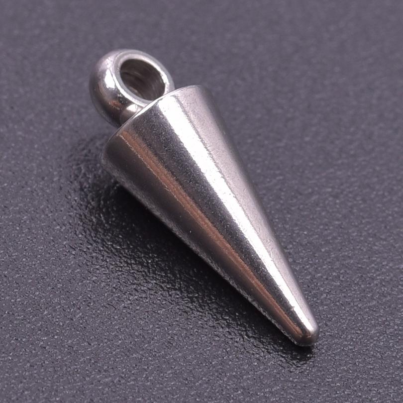 10pcs Silver Color Goth Punk Stainless Steel Pointed Cone Charm Pendants For Jewelry Making Earrings Necklace Handmade Materials
10pcs Silver Color Goth Punk Stainless Steel Pointed Cone Charm Pendants For Jewelry Making Earrings Necklace Handmade Materials