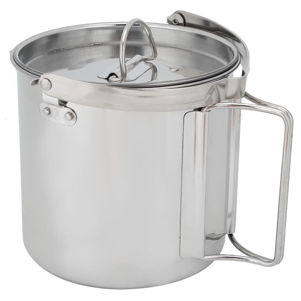 1.2L Outdoor Portable Camping Hiking Stainless Steel Hanging Water Pot Kettle Coffee Pot Kitchenware
1.2L Outdoor Portable Camping Hiking Stainless Steel Hanging Water Pot Kettle Coffee Pot Kitchenware