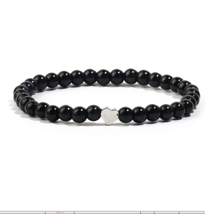 Tianhe stone elastic rope bracelet 6mm crystal chalcedony beaded stainless steel love pendant Tianhe stone love bracelet
Tianhe stone elastic rope bracelet 6mm crystal chalcedony beaded stainless steel love pendant Tianhe stone love bracelet