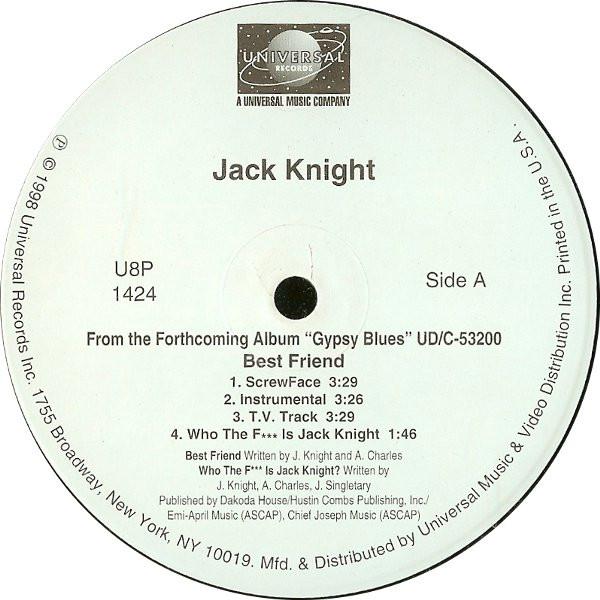 12inch Record JACK KNIGHT - Best Friend U8P1424 Universal Recor 1998 US Soul/Funk Used
12inch Record JACK KNIGHT - Best Friend U8P1424 Universal Recor 1998 US Soul/Funk Used