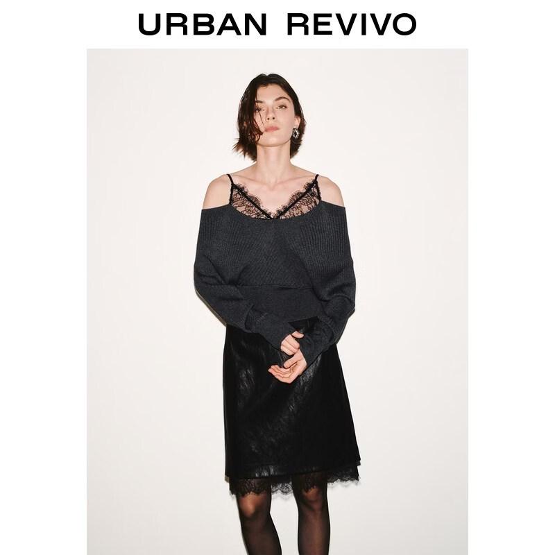 UR2026 Women s Faux Two-piece Lace Spliced Knit Top XL
UR2026 Women s Faux Two-piece Lace Spliced Knit Top XL