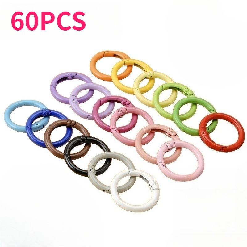 60pcs Colored Stainless Steel O-rings Zinc Alloy Keychain Connectors Craft Kit for Hanging Straps Bag Charms Pet Tag Accessories
60pcs Colored Stainless Steel O-rings Zinc Alloy Keychain Connectors Craft Kit for Hanging Straps Bag Charms Pet Tag Accessories