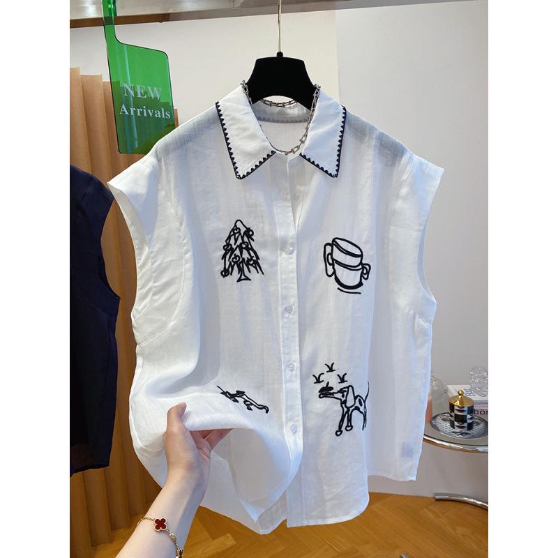 2026 Chic European Style Women s Cotton Linen Sleeveless Embroidered Top with Flutter Sleeves XL білий
2026 Chic European Style Women s Cotton Linen Sleeveless Embroidered Top with Flutter Sleeves XL білий
