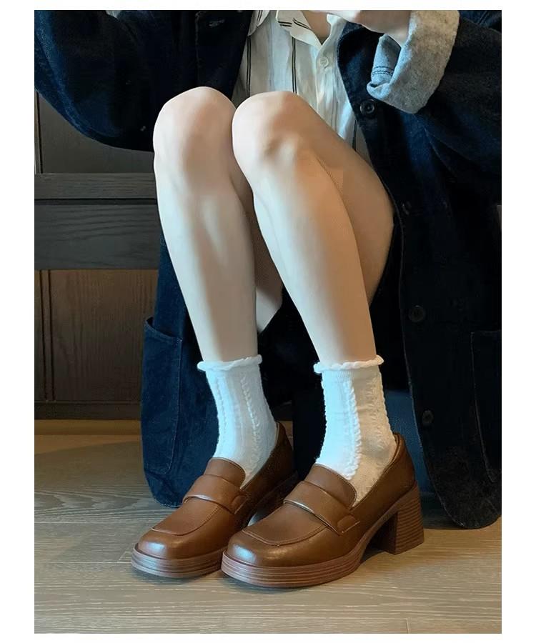 Cowhide version~ Band-Aid retro thick high-heeled Mary Jane shoes women s autumn and winter commuting high-heeled shoes loafer jk small leather shoes 39
Cowhide version~ Band-Aid retro thick high-heeled Mary Jane shoes women s autumn and winter commuting high-heeled shoes loafer jk small leather shoes 39