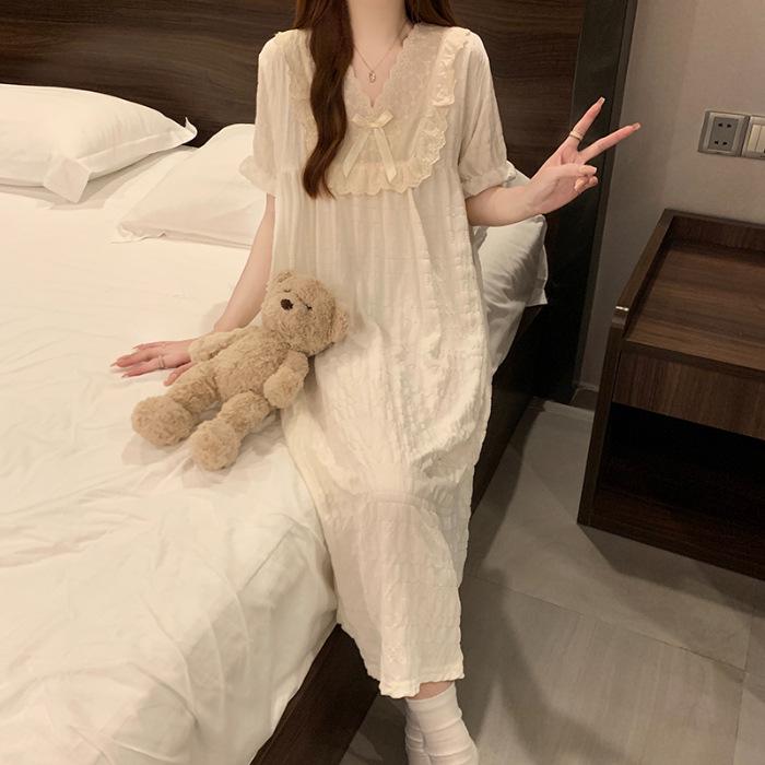 2026 Summer Women s Sweet Lace Cloud Cotton Nightgown - Princess Style Long Loungewear with Lapel M абрикосовый
2026 Summer Women s Sweet Lace Cloud Cotton Nightgown - Princess Style Long Loungewear with Lapel M абрикосовый