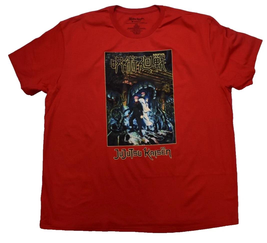 Jujutsu Kaisen Mens Japanese Anime Manga Kanji Image Red Shirt New 2XL M
Jujutsu Kaisen Mens Japanese Anime Manga Kanji Image Red Shirt New 2XL M
