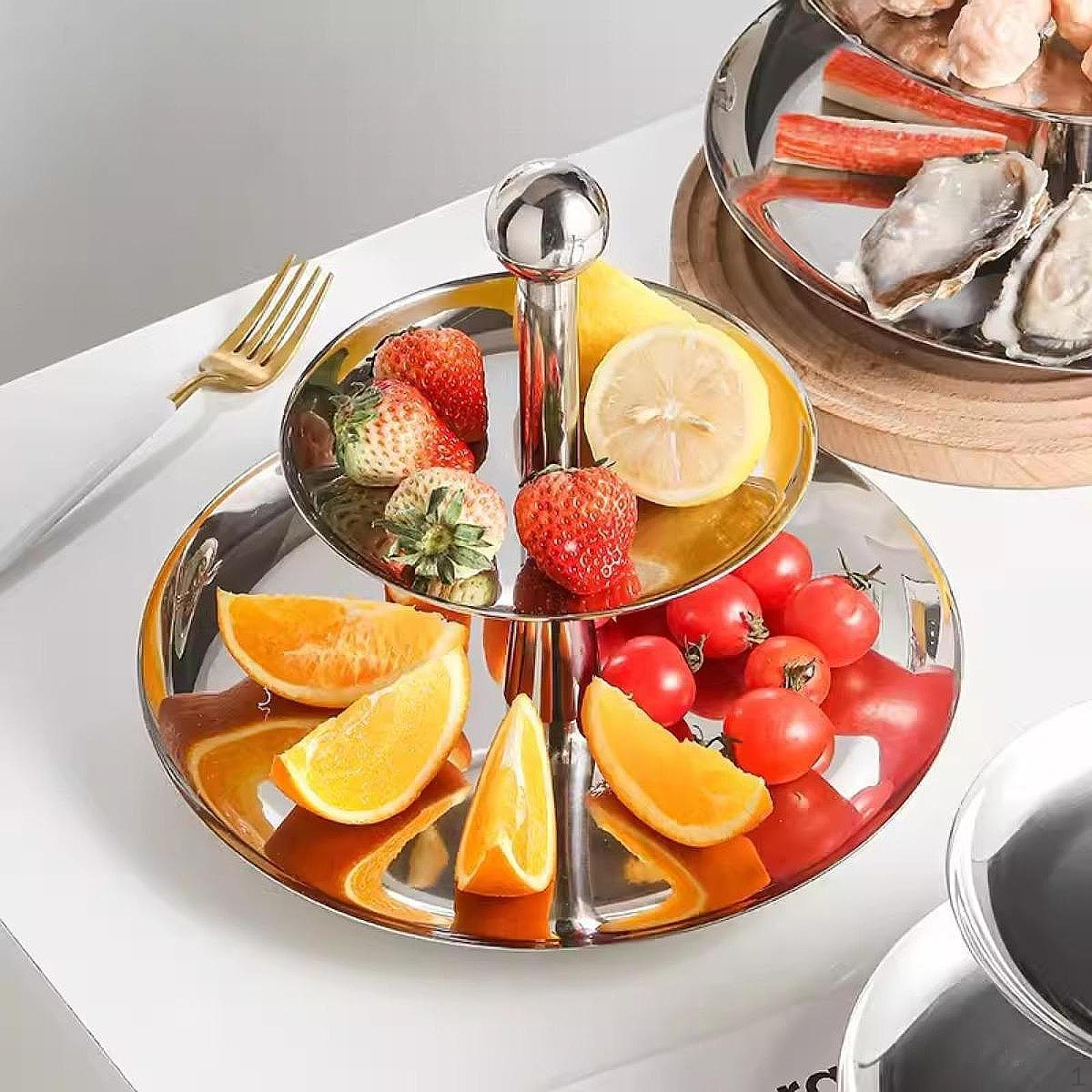 Подставка для торта, десертов, кексов, 2 яруса, удобная, элегантная, практичная, сервировочная Medium
Подставка для торта, десертов, кексов, 2 яруса, удобная, элегантная, практичная, сервировочная Medium