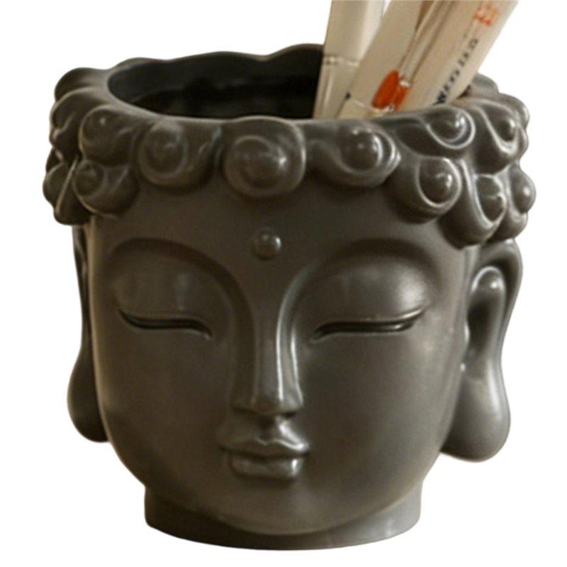 SHGO-Buddha Statue Pen Holder - Home Storage Ornament For Office Desktop сірий колір
SHGO-Buddha Statue Pen Holder - Home Storage Ornament For Office Desktop сірий колір