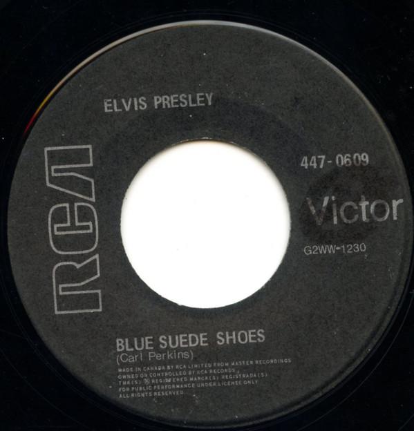 7inch Record ELVIS PRESLEY Blue Suede Shoes Tutti Frutti 4470609 RCA VICTOR Canada Rock Used
7inch Record ELVIS PRESLEY Blue Suede Shoes Tutti Frutti 4470609 RCA VICTOR Canada Rock Used