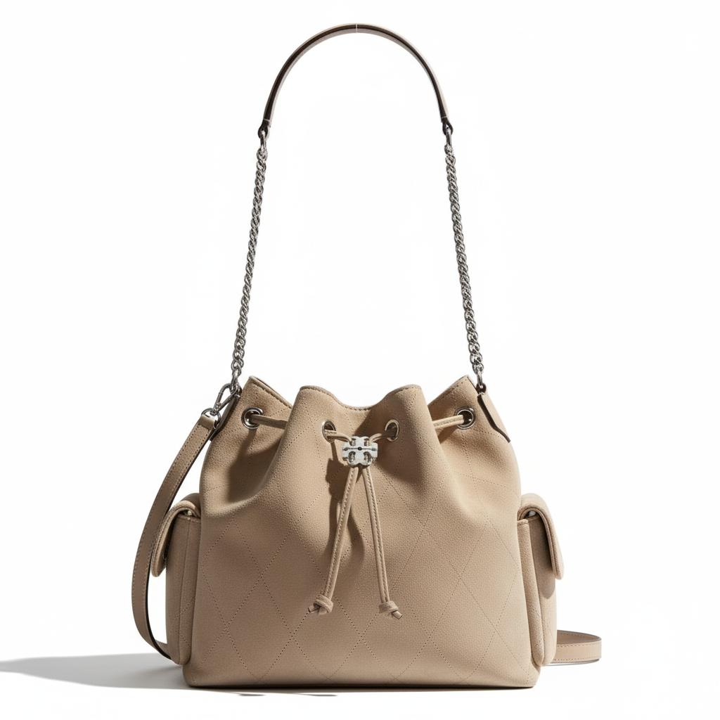 Tory Burch Charlie Drawstring Closure Suede Shoulder Bag Women shoulder bag Gray 183592-020 Basic Set (Bag+Dust Bag)
Tory Burch Charlie Drawstring Closure Suede Shoulder Bag Women shoulder bag Gray 183592-020 Basic Set (Bag+Dust Bag)