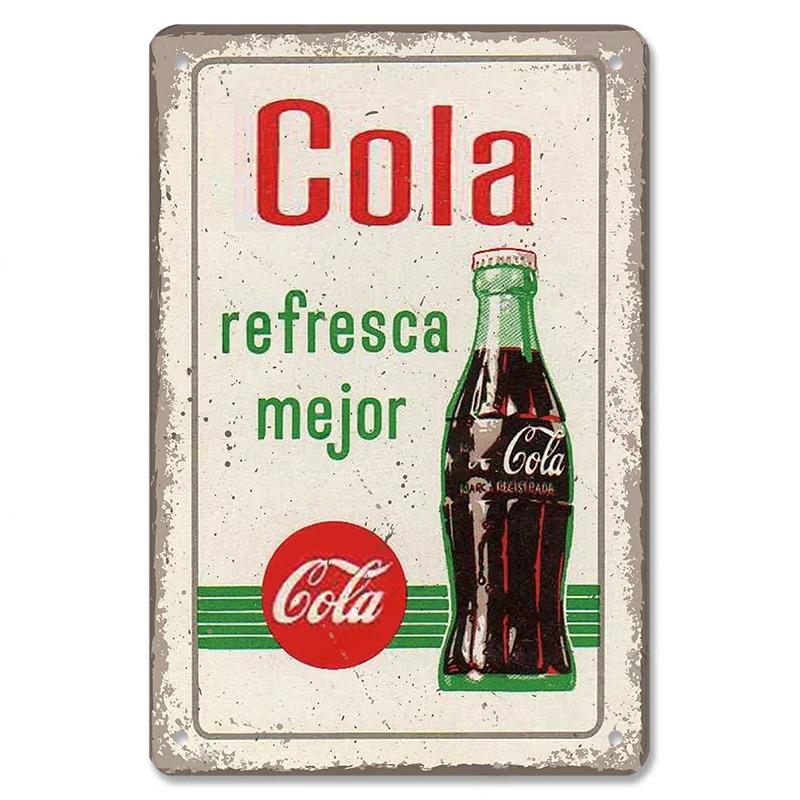 HD Бляшаний Знак Вінтажний Coca Cola Ретро Металева Плакат Класична Реклама Газованого Напою Настінне Мистецтво Декор для Бару Чоловічої Кімнати Кухні Домашній Декор 20x30cm(7.8x11.8inch)
HD Бляшаний Знак Вінтажний Coca Cola Ретро Металева Плакат Класична Реклама Газованого Напою Настінне Мистецтво Декор для Бару Чоловічої Кімнати Кухні Домашній Декор 20x30cm(7.8x11.8inch)