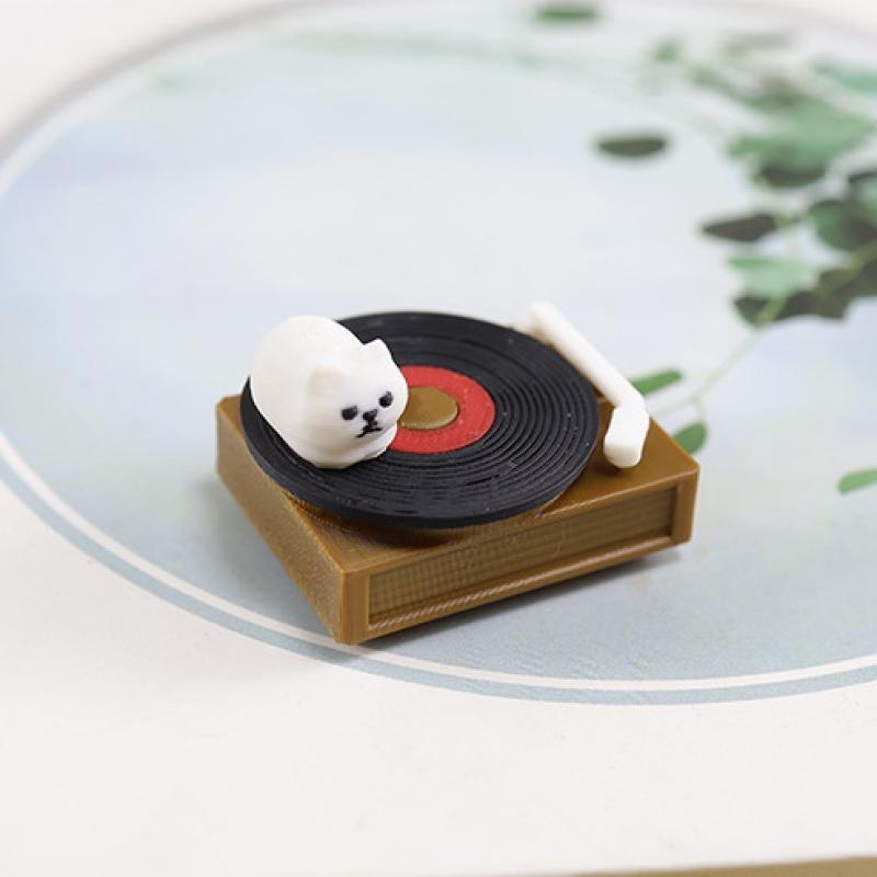 1 Piece Doll House Miniature Record Machine Japanese Style Grocery Retro Record Player Cat Cute Crafts
1 Piece Doll House Miniature Record Machine Japanese Style Grocery Retro Record Player Cat Cute Crafts
