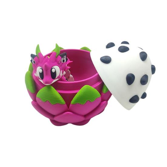 3D Printed Dragon Egg Toy Inside Mushroom Dragon with Articulated Dragon Fruit Ice Cream Baseball Egg 8cm
3D Printed Dragon Egg Toy Inside Mushroom Dragon with Articulated Dragon Fruit Ice Cream Baseball Egg 8cm