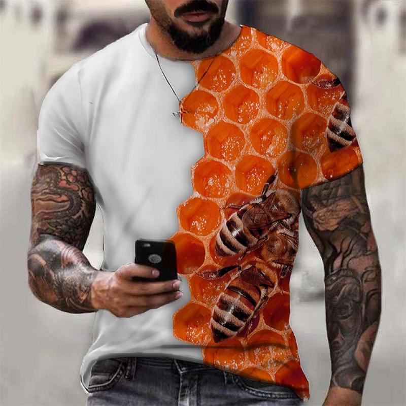 Funny Bee Graphics T Shirts Summer Fashion Short Sleeve Men Women 3D Honey Printed XXS
Funny Bee Graphics T Shirts Summer Fashion Short Sleeve Men Women 3D Honey Printed XXS