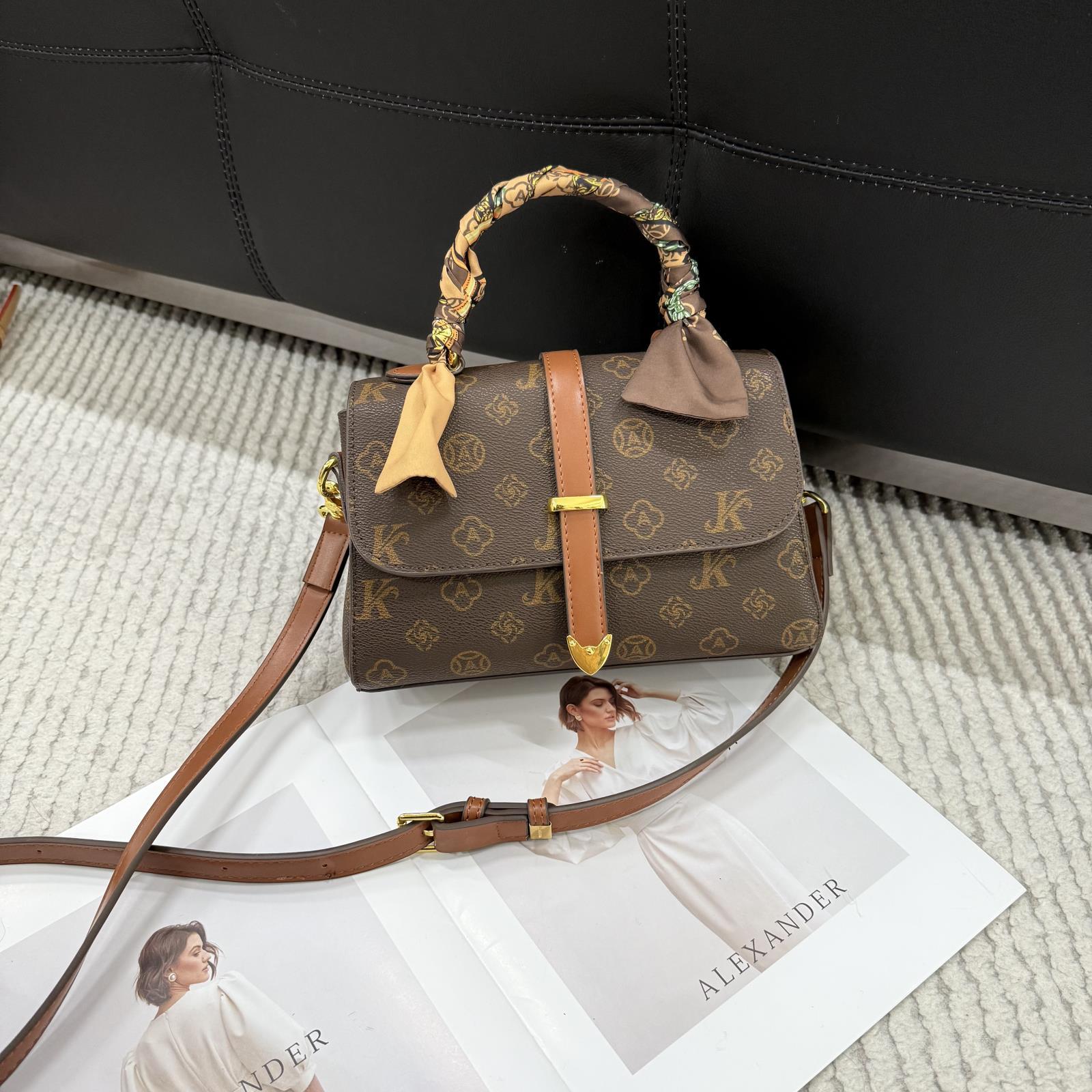 Новая женская сумка модный универсальный стиль письмо старый цветок портативная на одно плечо через плечо женская сумка