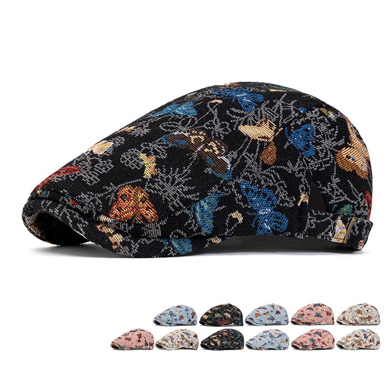 Embroidered Butterfly Beret Women s Spring Summer Cap Forward Cap Painter s Cap Peaked Cap Style1 чорний
Embroidered Butterfly Beret Women s Spring Summer Cap Forward Cap Painter s Cap Peaked Cap Style1 чорний