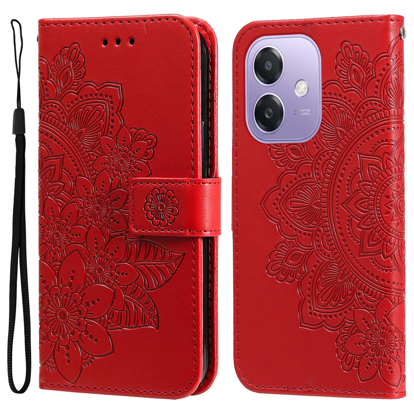 For Oppo A5x 5G/A3x 4G/A3x 5G (India) Case Floral Pattern PU Leather Wallet Stand Phone Cover Red
For Oppo A5x 5G/A3x 4G/A3x 5G (India) Case Floral Pattern PU Leather Wallet Stand Phone Cover Red