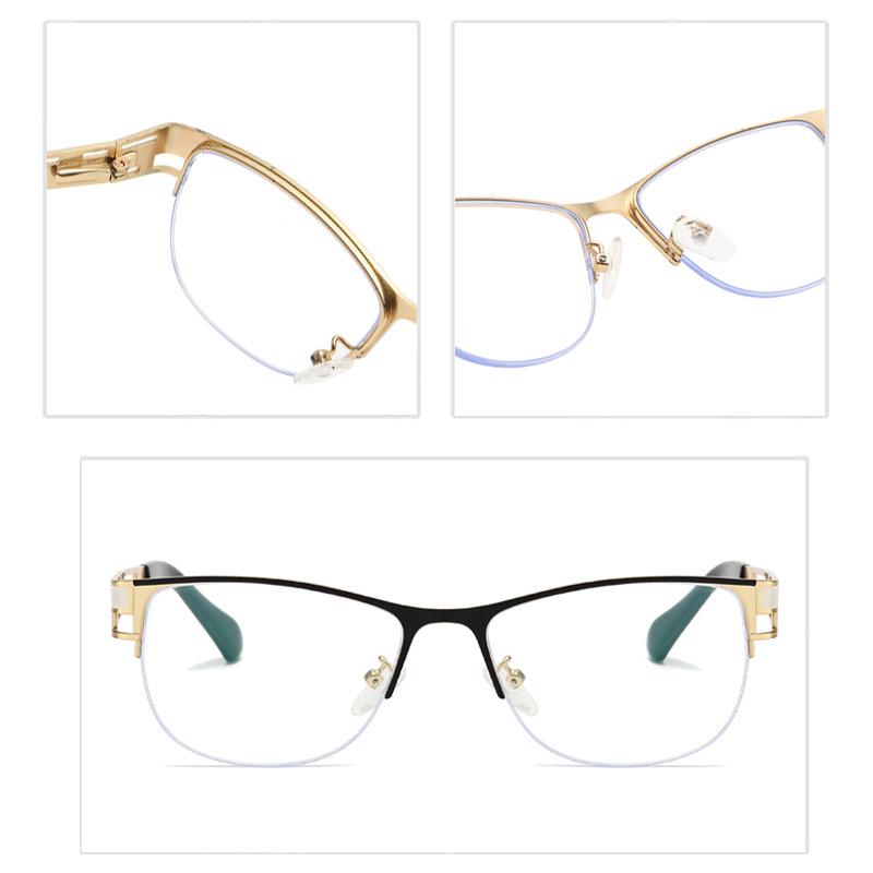 6210 Hollow Point Paint Metal Glasses Frame, New Personalized Half-Frame Anti-Blue Light Fashionable Versatile Flat Mirror
6210 Hollow Point Paint Metal Glasses Frame, New Personalized Half-Frame Anti-Blue Light Fashionable Versatile Flat Mirror