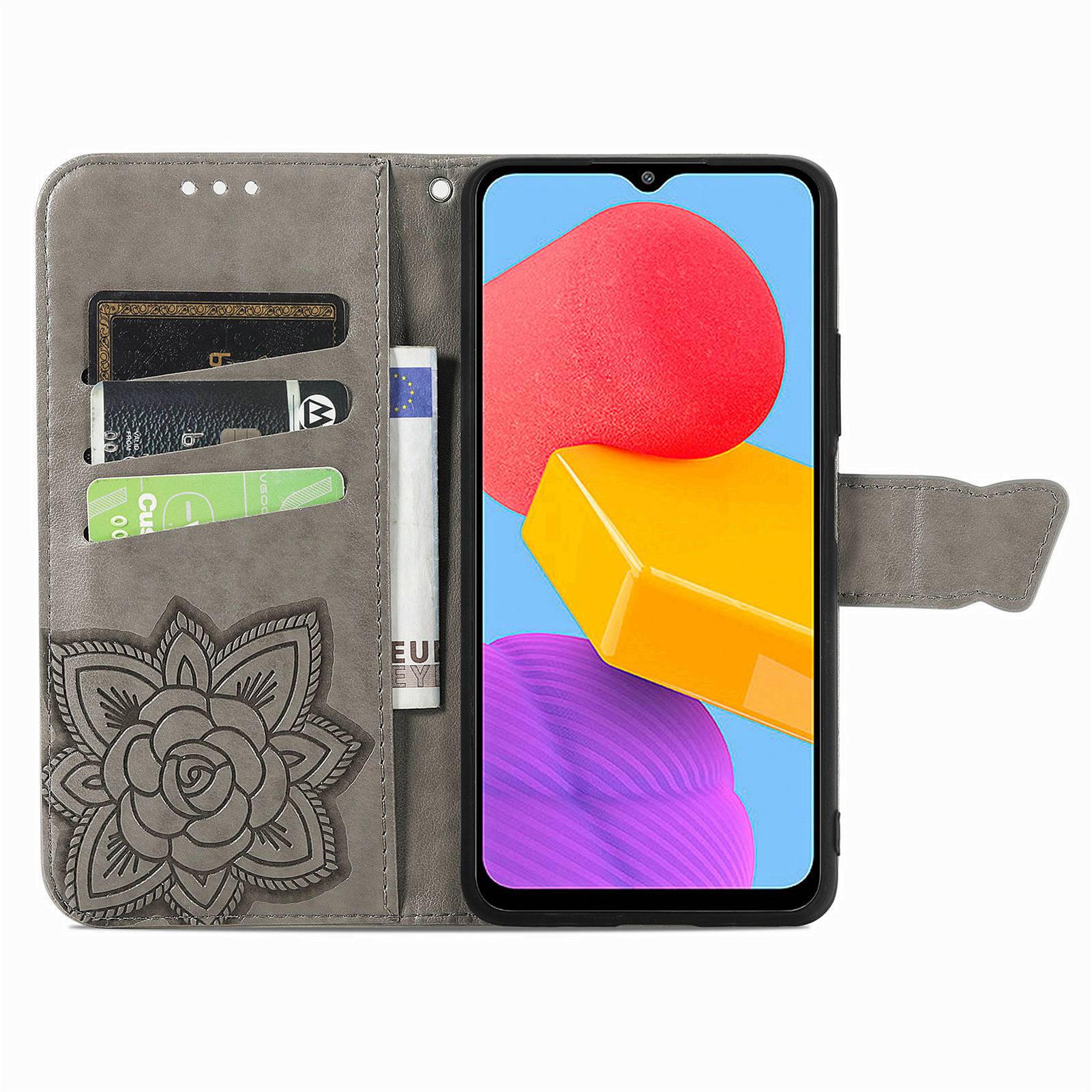 For Samsung Galaxy M13 4G PU Leather Stand Wallet Case Collision Proof Imprinted Butterfly Pattern Cell Phone Cover Purple
For Samsung Galaxy M13 4G PU Leather Stand Wallet Case Collision Proof Imprinted Butterfly Pattern Cell Phone Cover Purple