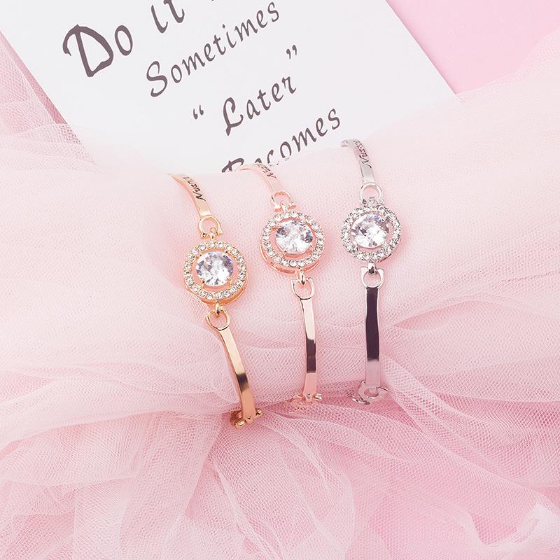 Korean Fashion Rose Gold Zircon Diamond Bracelet: Trendy Eight Hearts & Arrows Best Friend Gift
Korean Fashion Rose Gold Zircon Diamond Bracelet: Trendy Eight Hearts & Arrows Best Friend Gift