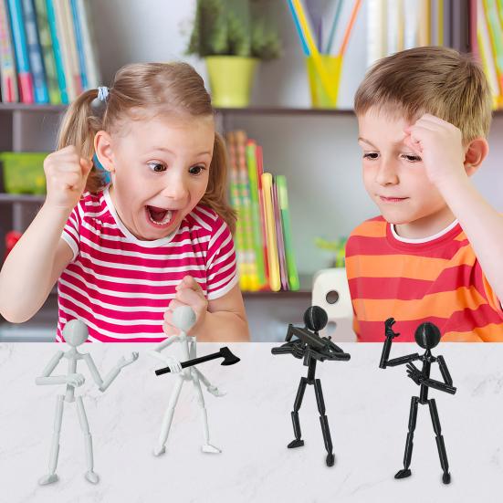Yousheng Stickman Ornament Multi-Purpose Action Figure Decor Mysterious Design Stress Relief Toy with Fully Poseable Robot білий
Yousheng Stickman Ornament Multi-Purpose Action Figure Decor Mysterious Design Stress Relief Toy with Fully Poseable Robot білий