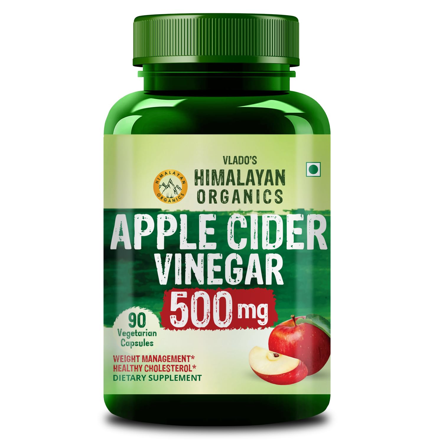 Vlado’s Himalayan Organics Apple Cider Vinegar 500mg Supplement 90 Veg Capsules for Weight Management & Energy
Vlado’s Himalayan Organics Apple Cider Vinegar 500mg Supplement 90 Veg Capsules for Weight Management & Energy